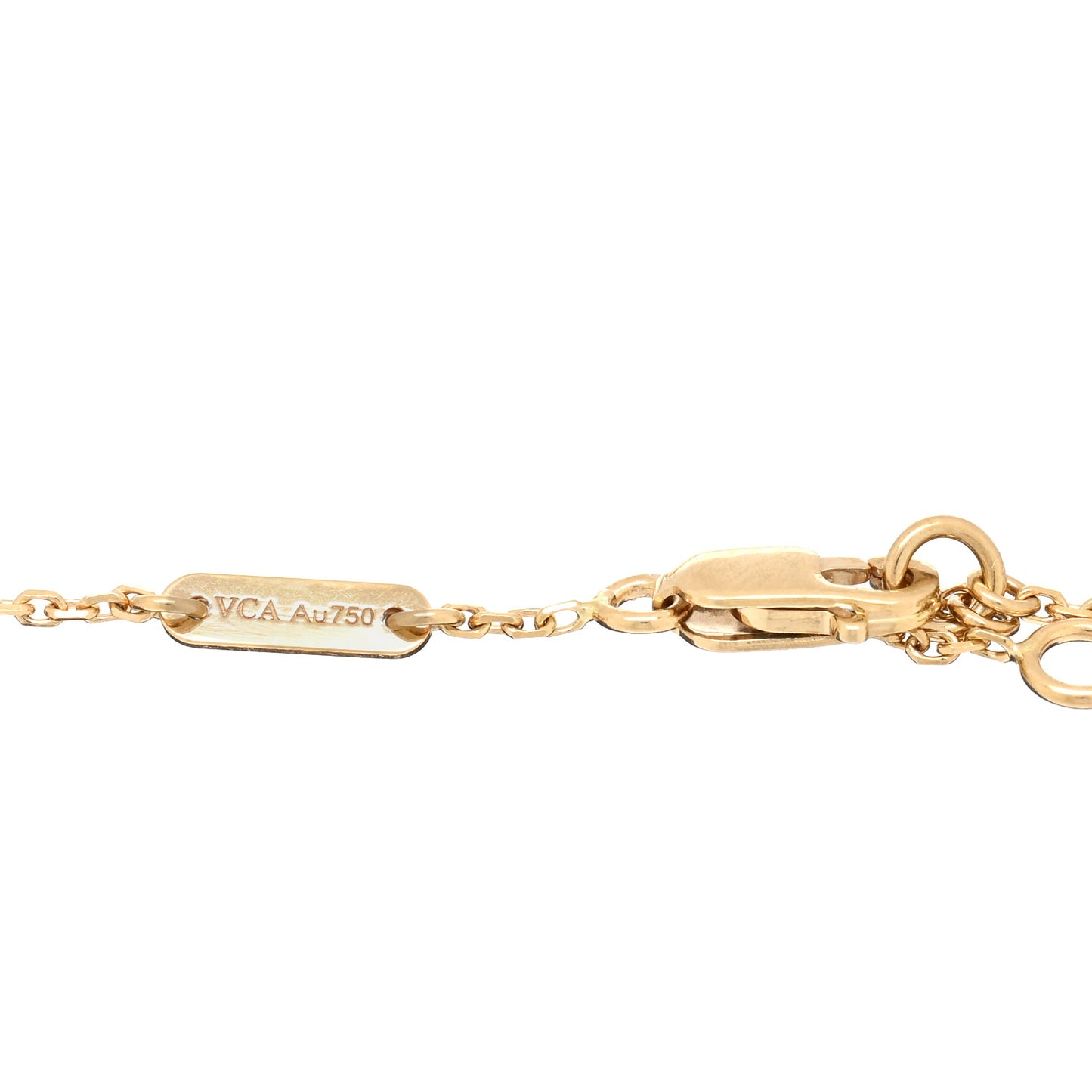18K Yellow Gold Mother of Pearl Sweet Alhambra Butterfly Bracelet