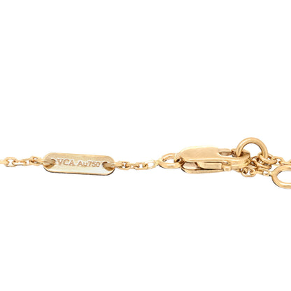 Van Cleef & Arpels 18K Yellow Gold Mother of Pearl Sweet Alhambra Butterfly Bracelet 3 of 3