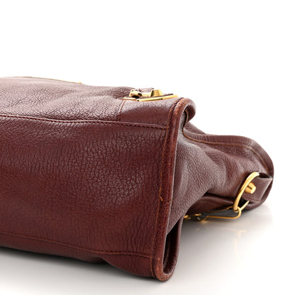 Balenciaga Chevre Gold Metallic Edge Hardware City Bordeaux 10 of 13