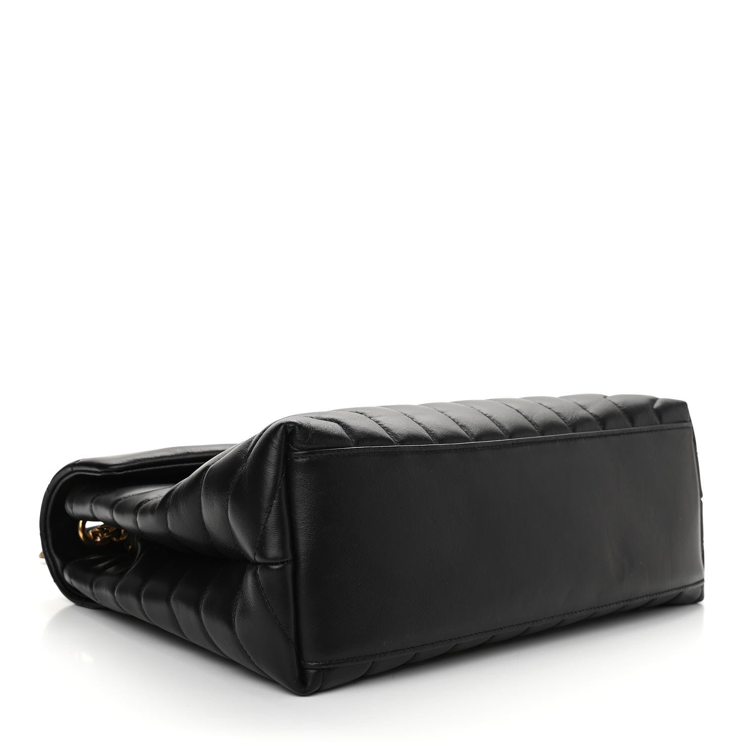 Saint Laurent Calfskin Y Quilted Monogram Medium Loulou Chain Satchel Black 4 of 10