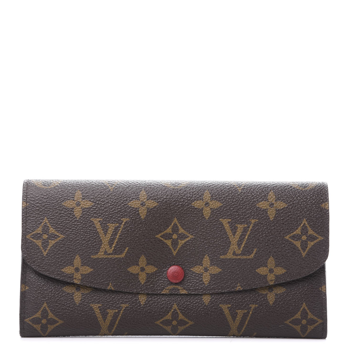 Louis Vuitton Monogram Emilie Wallet Red 1 of 11