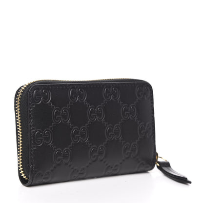 Gucci Guccissima Zip Around Card Case Black 3 of 7