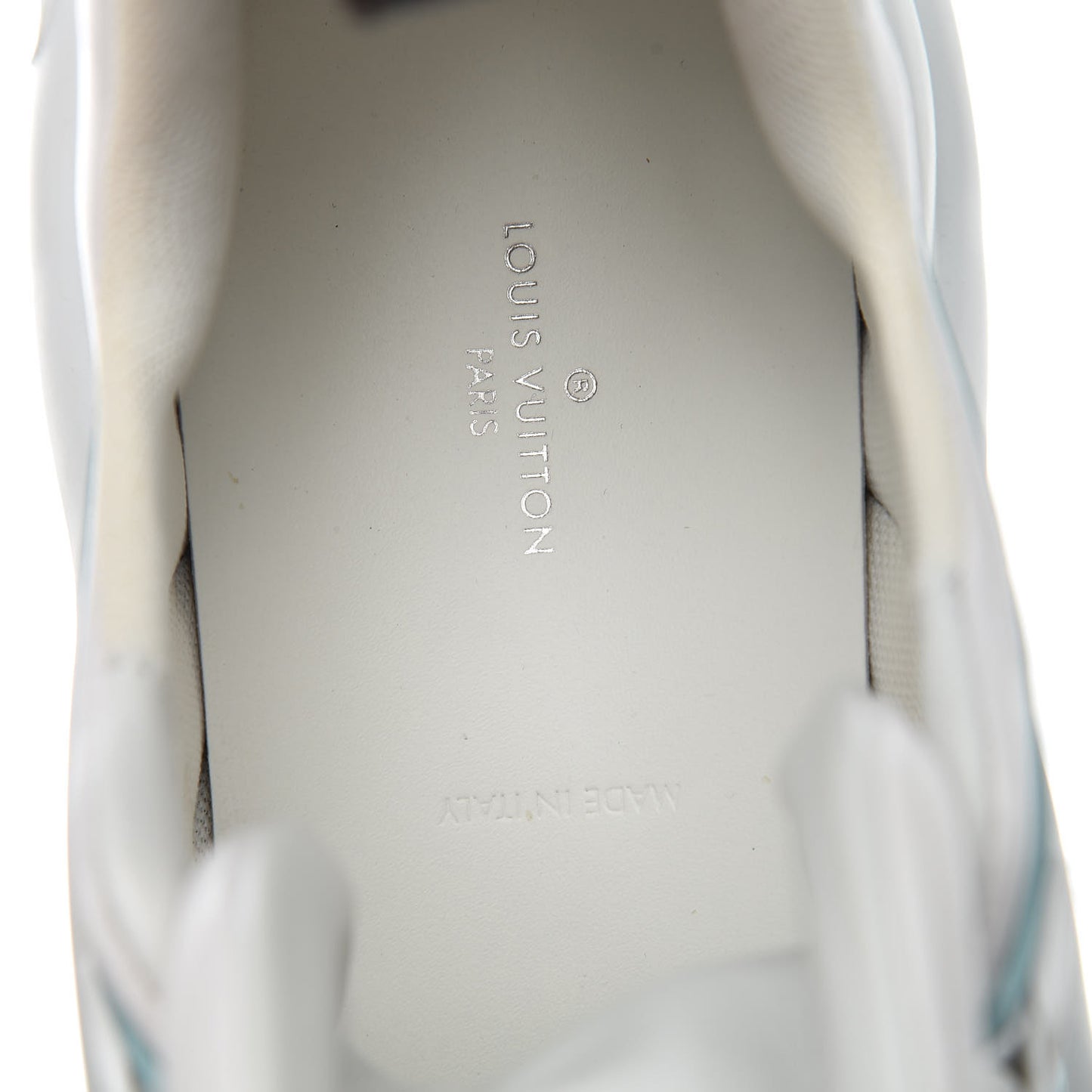 Calfskin Technical Nylon LV Archlight Sneakers 41 White Blue Gris