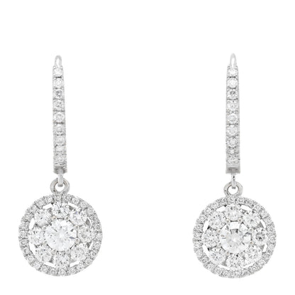 Roberto Coin 18K White Gold Diamond Drop Earrings 1 of 4