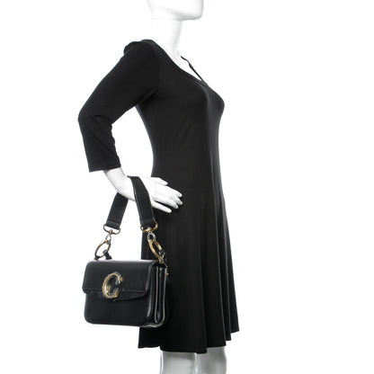 Chloe Calfskin Small C Double Carry Black 3 of 12