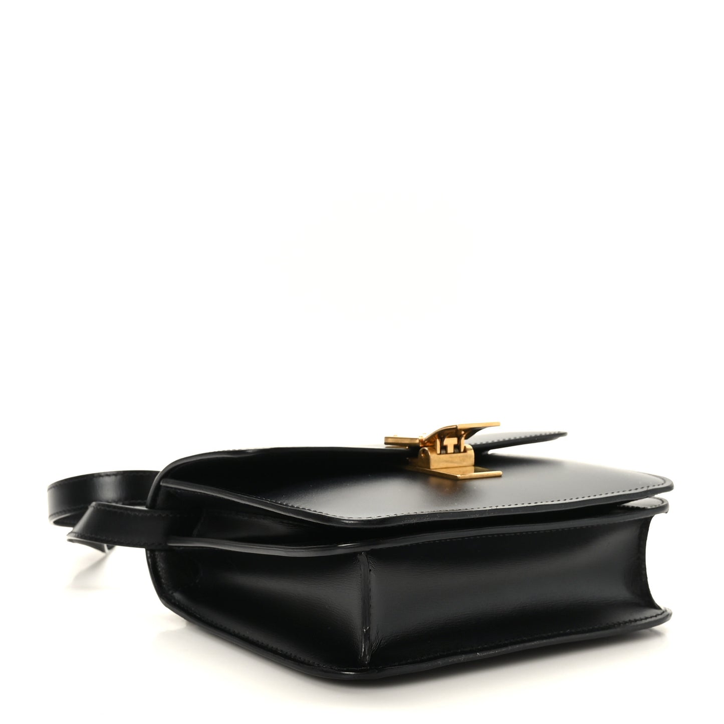 Box Calfskin Teen Classic Box Flap Bag Black