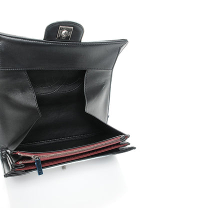 Chanel Iridescent Lizard Ombre Clutch with Removable Chain Silver 7 of 8