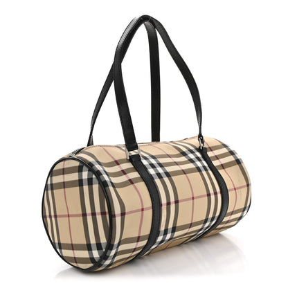 Burberry Nova Check Barrel Bag Black 3 of 17