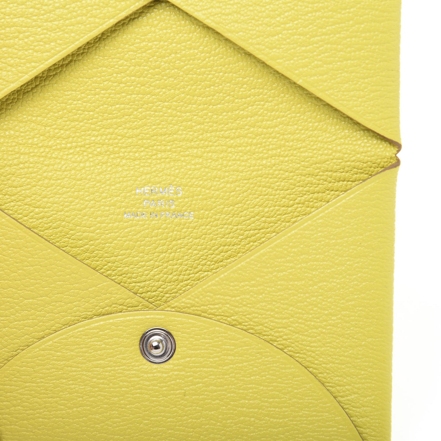 Chevre Mysore Calvi Card Case Lime