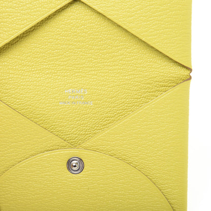 Hermes Chevre Mysore Calvi Card Case Lime 9 of 10