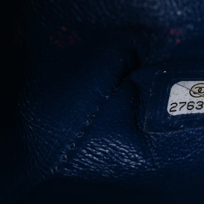 Chanel Denim Quilted Medium Double Flap Blue 7 of 10