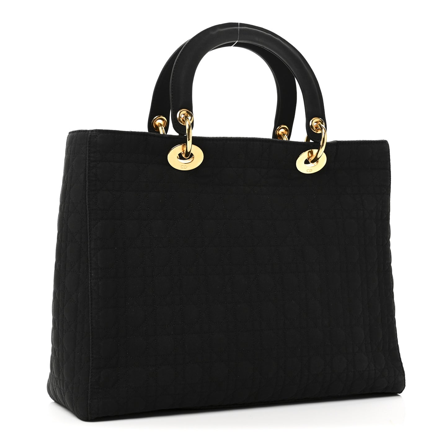 Nylon Cannage Large Lady Dior Black