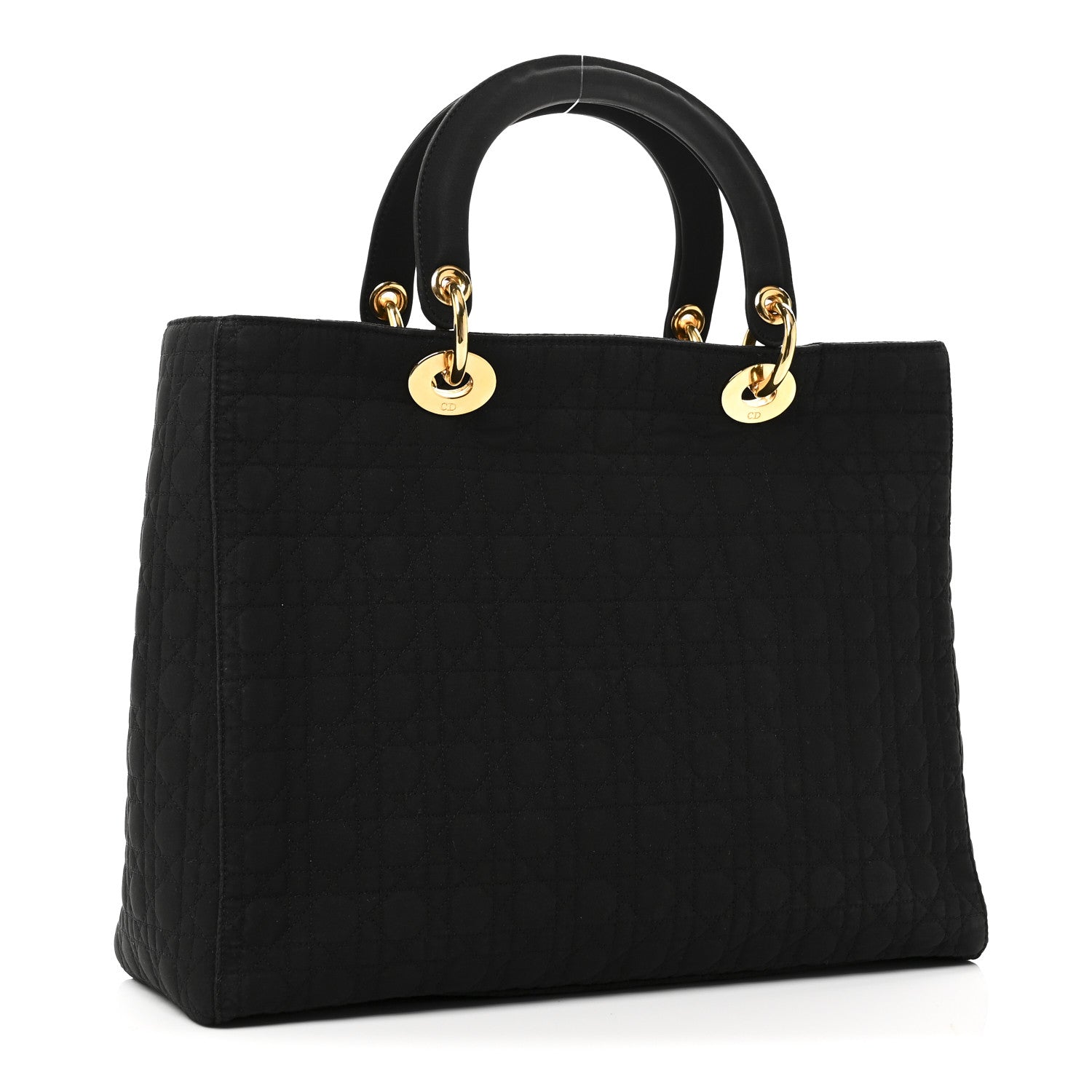 Christian Dior Nylon Cannage Large Lady Dior Black 3 of 10
