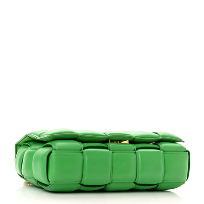 Bottega Veneta Lambskin Maxi Intreccio Padded Chain Cassette Crossbody Bag Grass 4 of 10