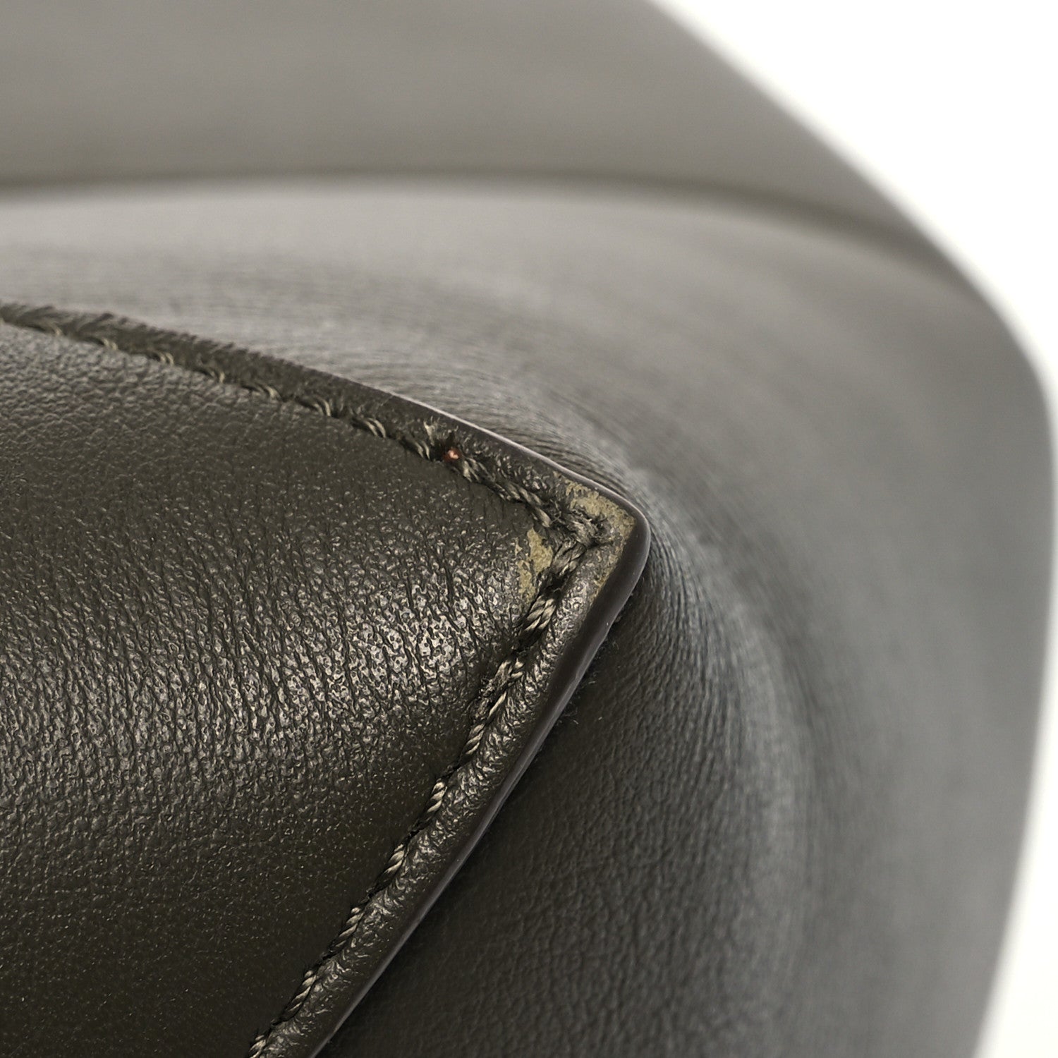 Loewe Shiny Calfskin Medium Puzzle Fold Tote Dark Khaki Green 12 of 17