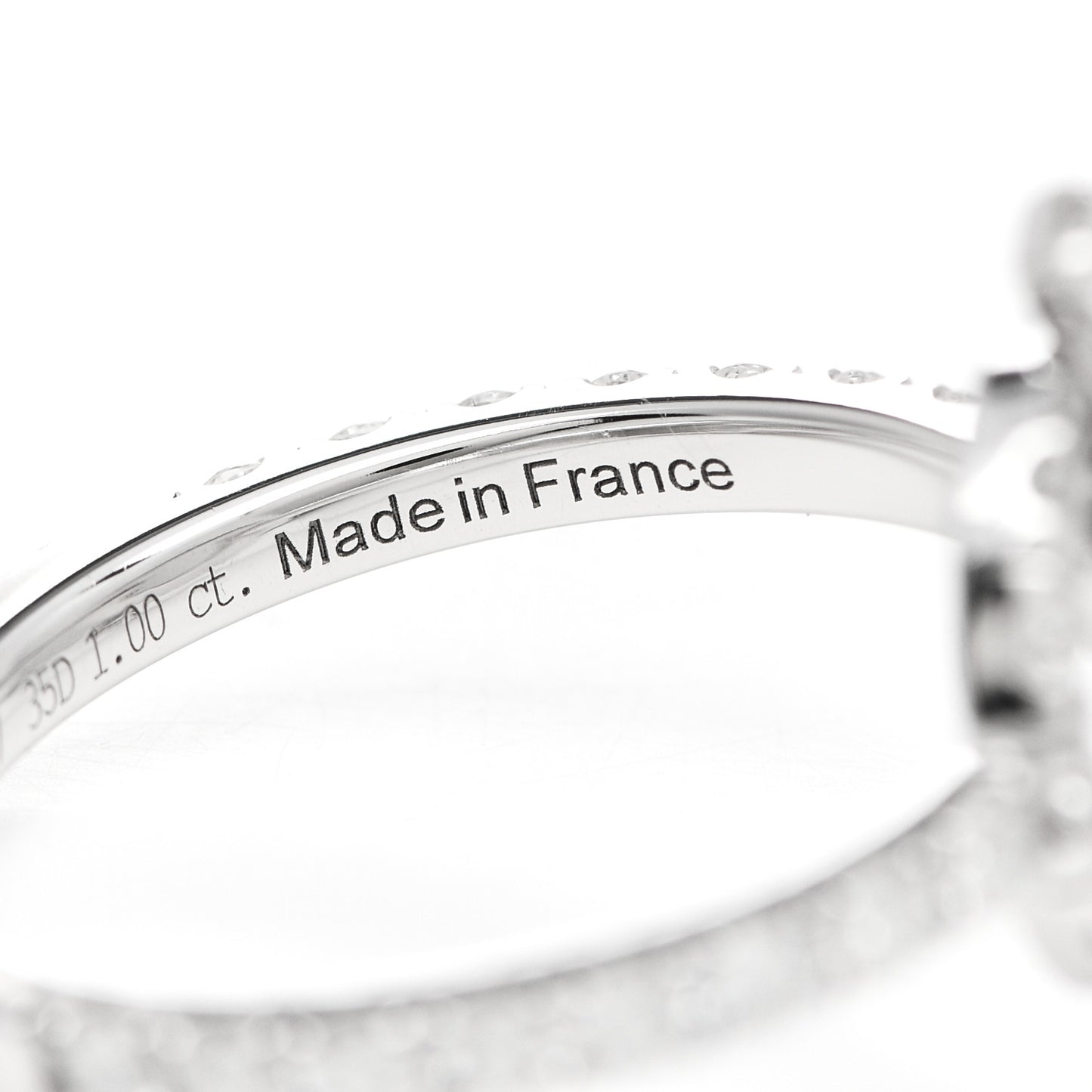 18K White Gold Diamond Finesse Ring 54 6.75