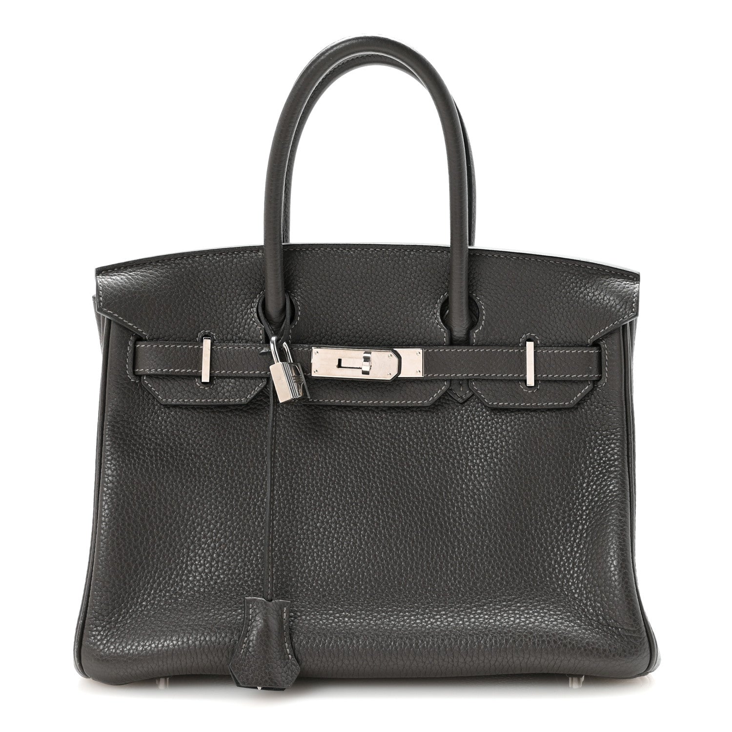 Hermes Taurillon Clemence Birkin 30 Graphite 1 of 9