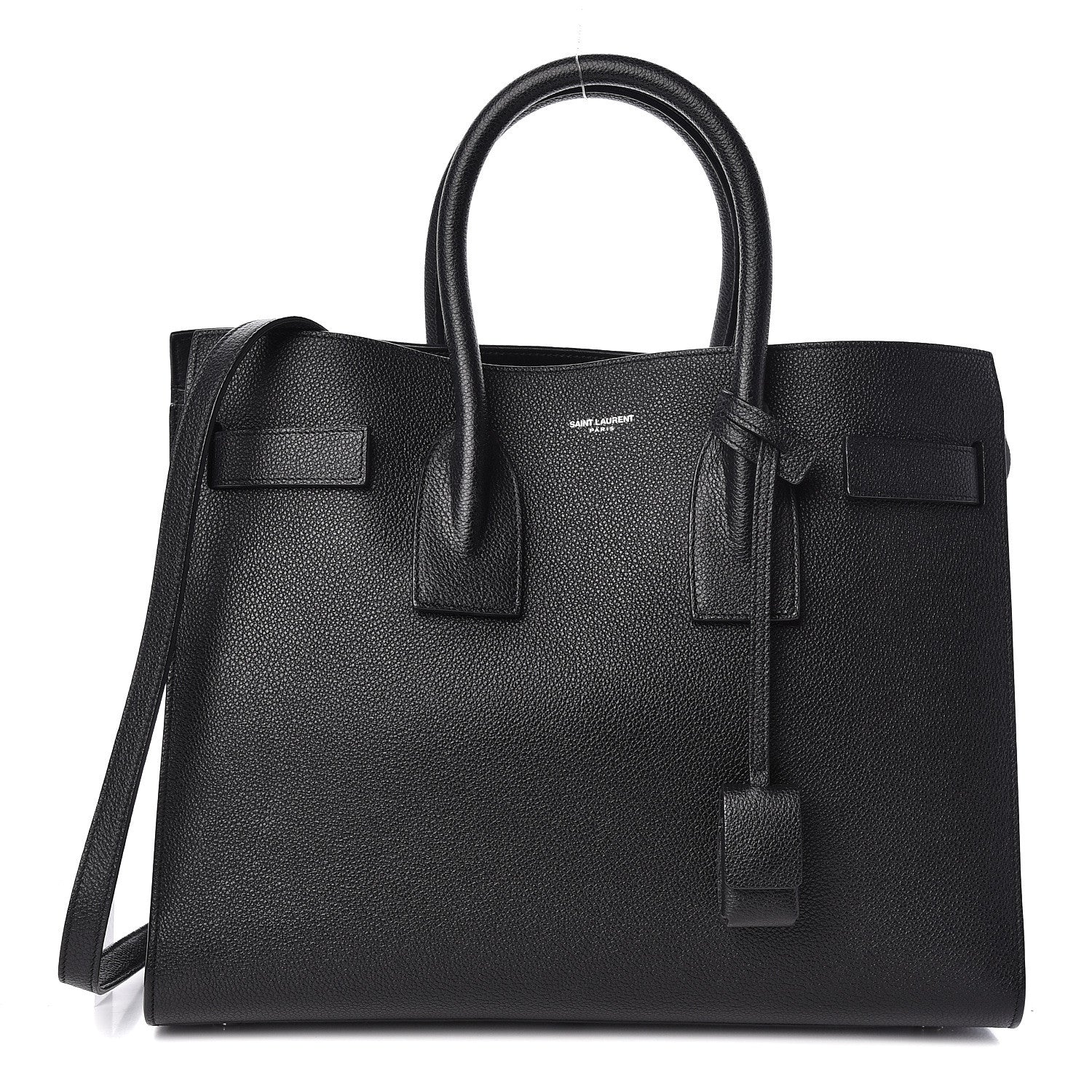Saint Laurent Grained Calfskin Small Sac De Jour Black 1 of 11