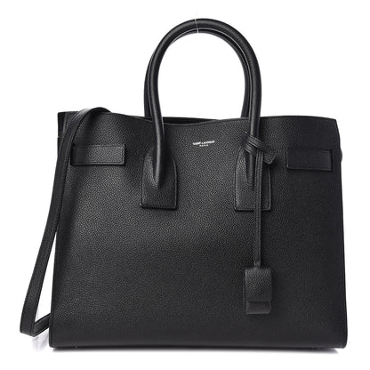 Saint Laurent Grained Calfskin Small Sac De Jour Black 1 of 11