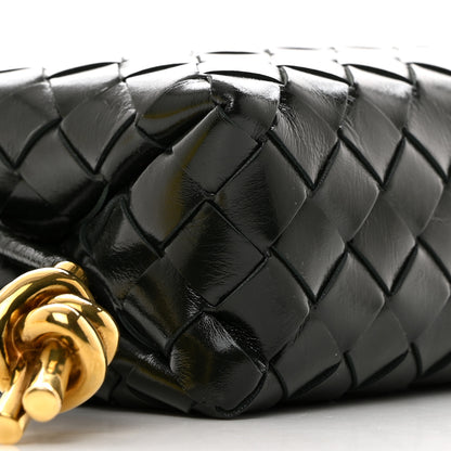 Bottega Veneta Polished Patent Intrecciato Knot Small Loop Camera Bag Raintree 8 of 9