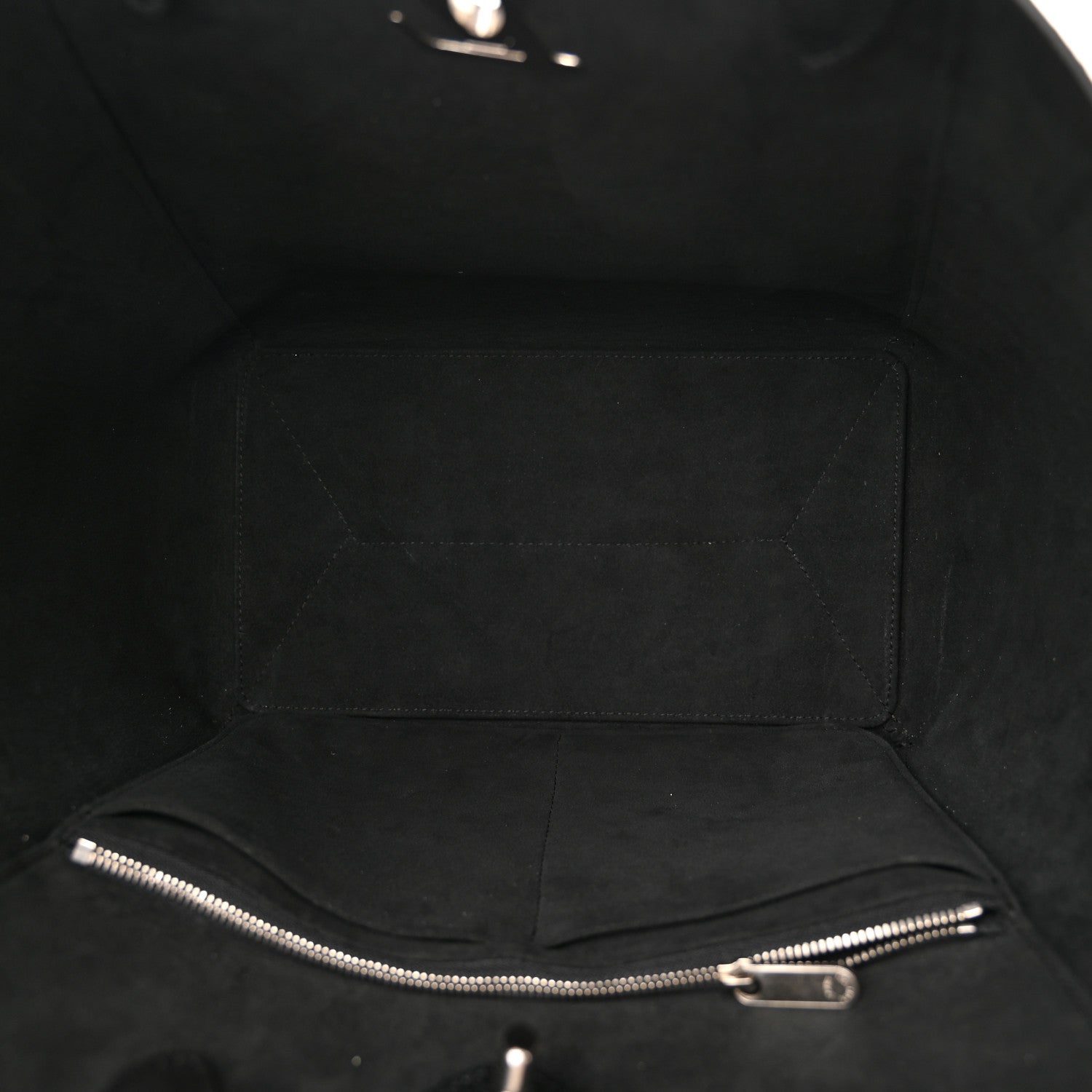 Louis Vuitton Calfskin Lockme Cabas Black 5 of 9