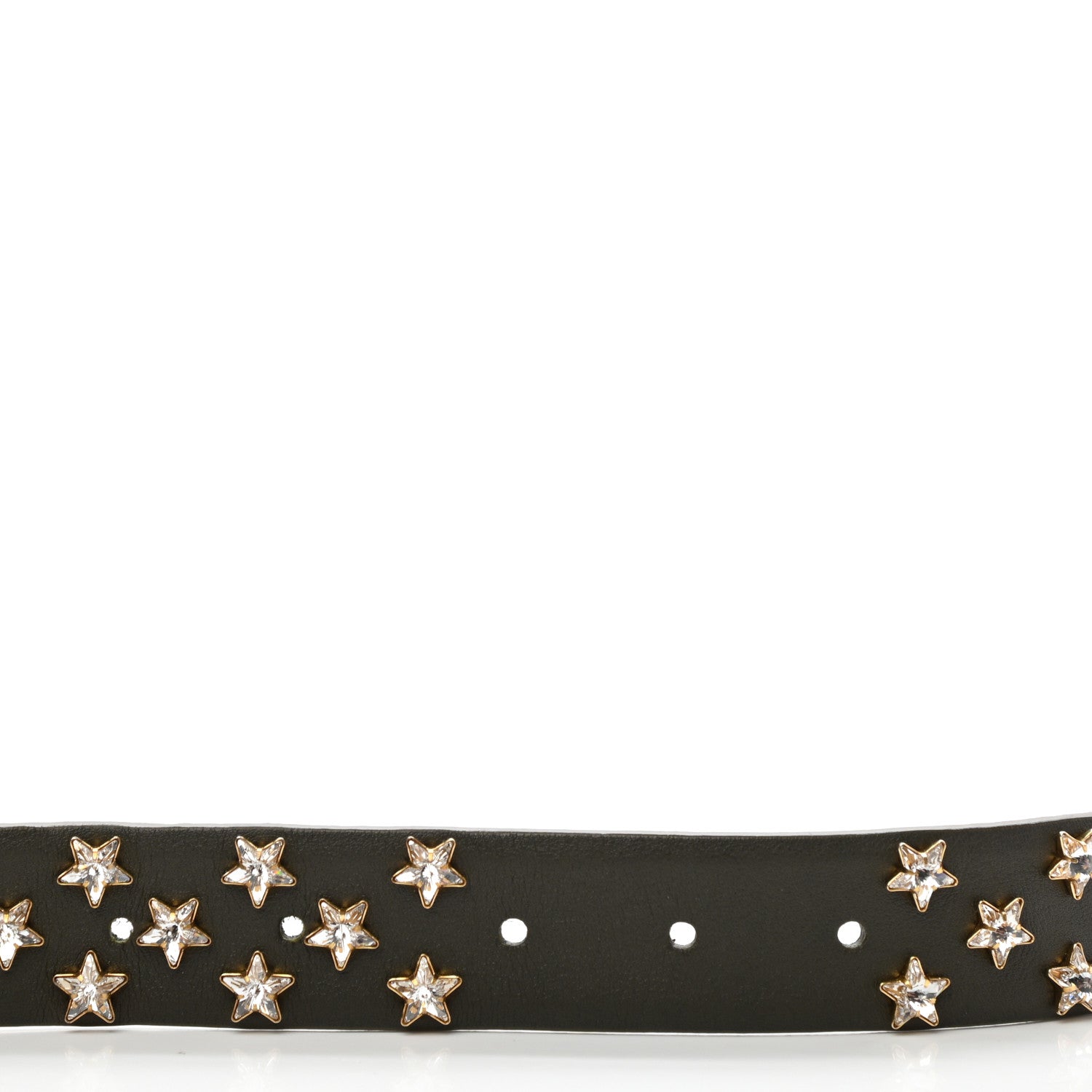 Chanel Lambskin Crystal Star Belt 90 Green 4 of 8