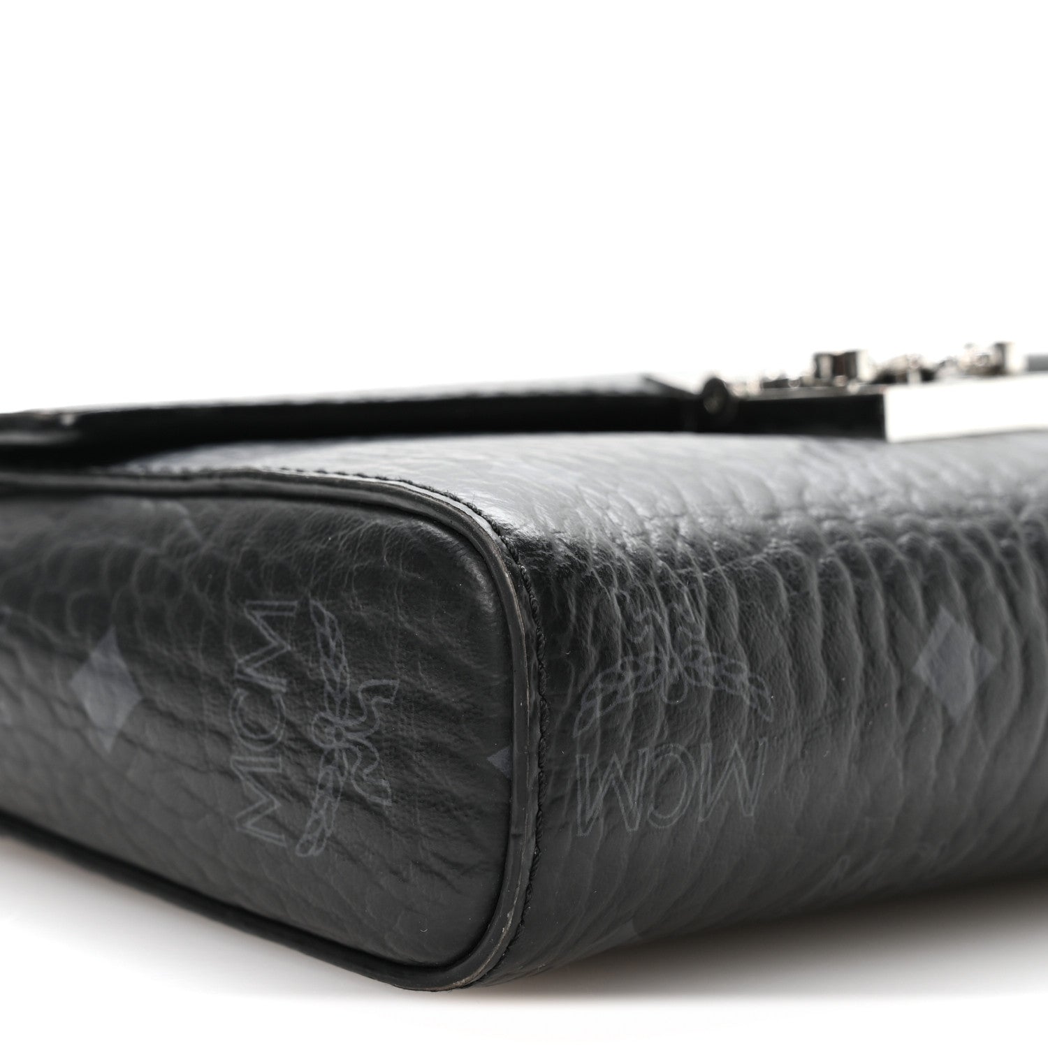 MCM Visetos Small Millie Crossbody Bag Black 9 of 10