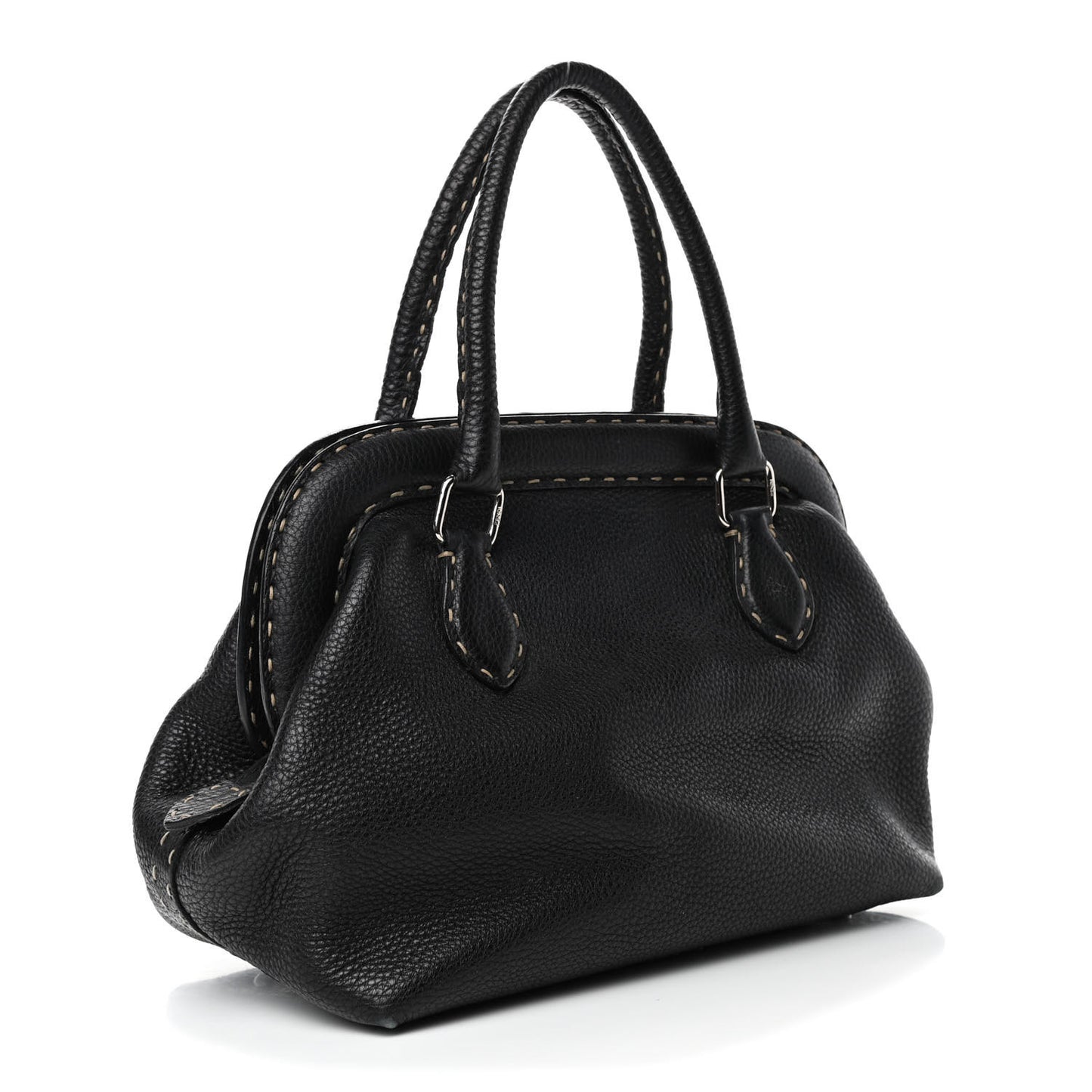 Calfskin Romano Selleria Adele 1328 Bag Black
