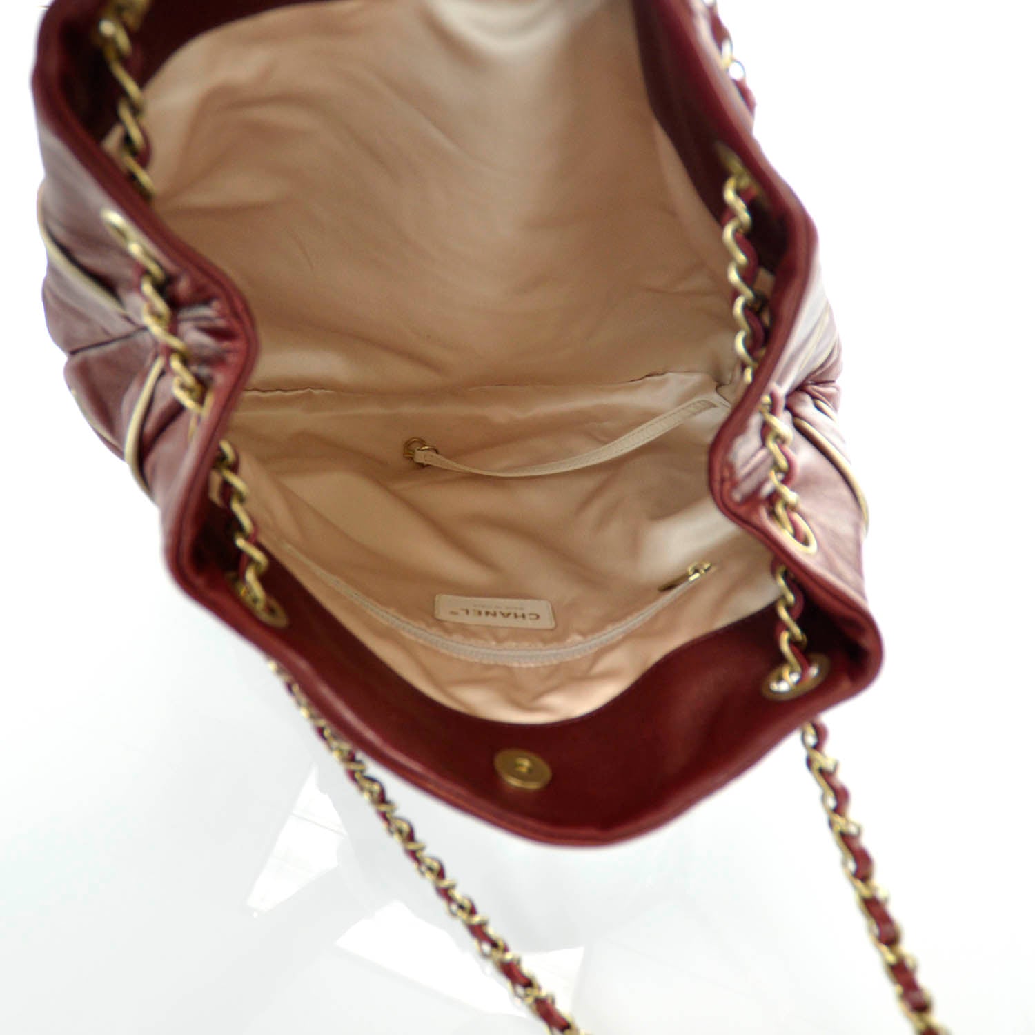 Chanel Lambskin Constructivism Tote Red 6 of 8