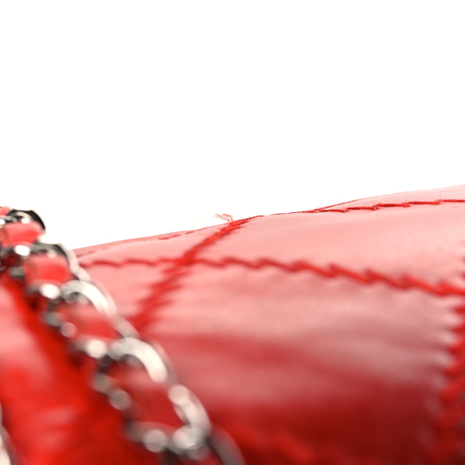 Chanel Calfskin Ultimate Stitch Large Flap Red 11 of 13