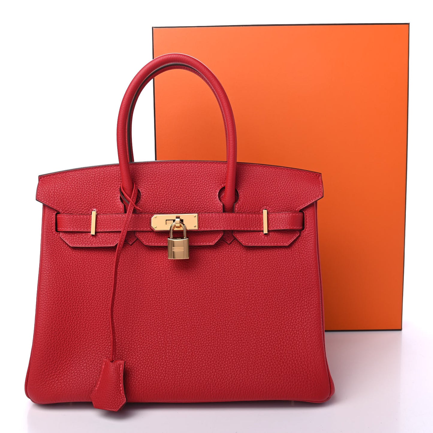 Togo Birkin 30 Rouge Casaque
