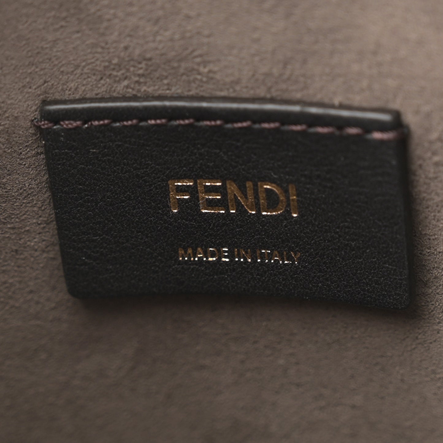 Vitello Liberty F is Fendi Bi-Color FF 1974 Embossed Mini Mon Tresor Bucket Bag Maya Black