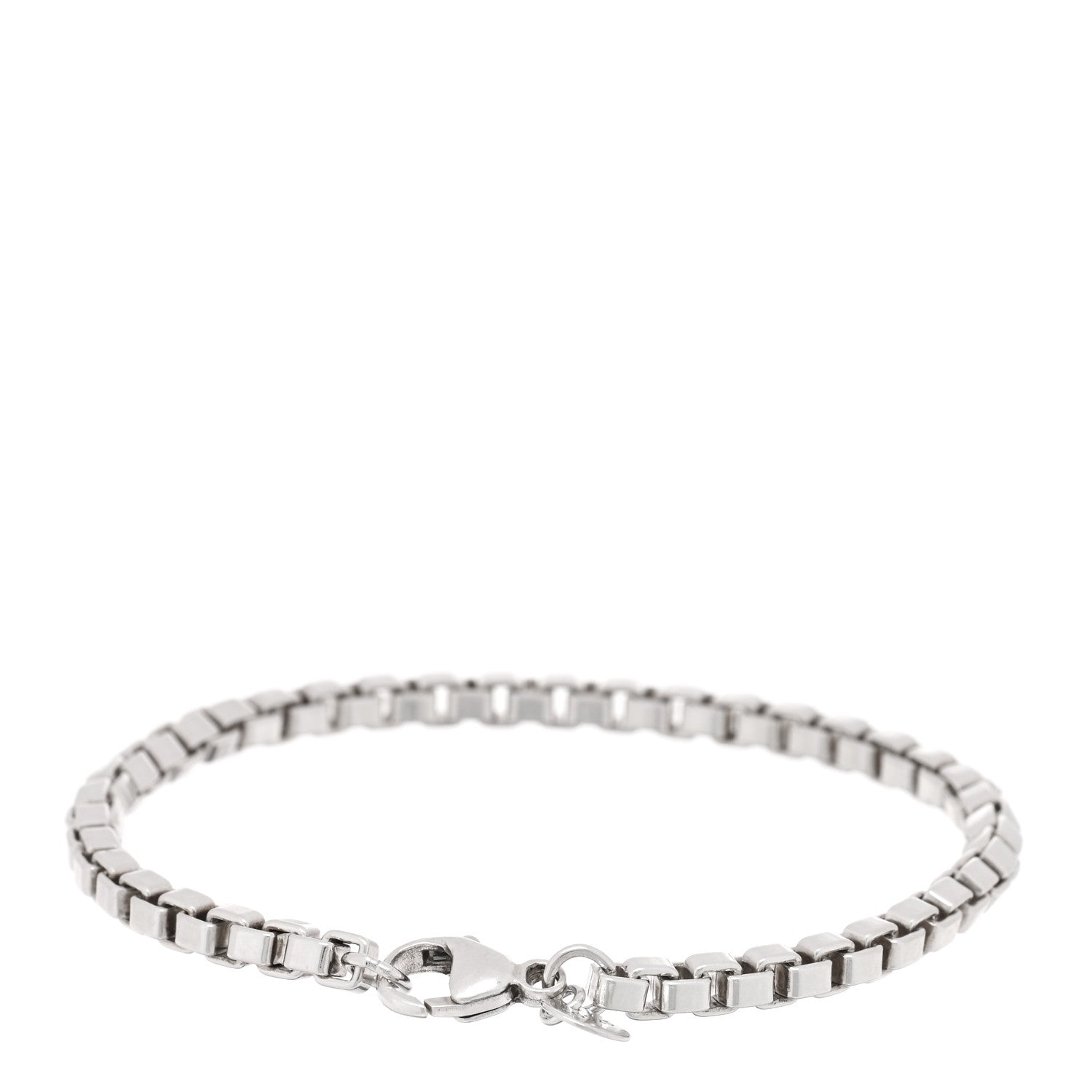 Tiffany Sterling Silver 4mm Venetian Link Bracelet 2 of 3