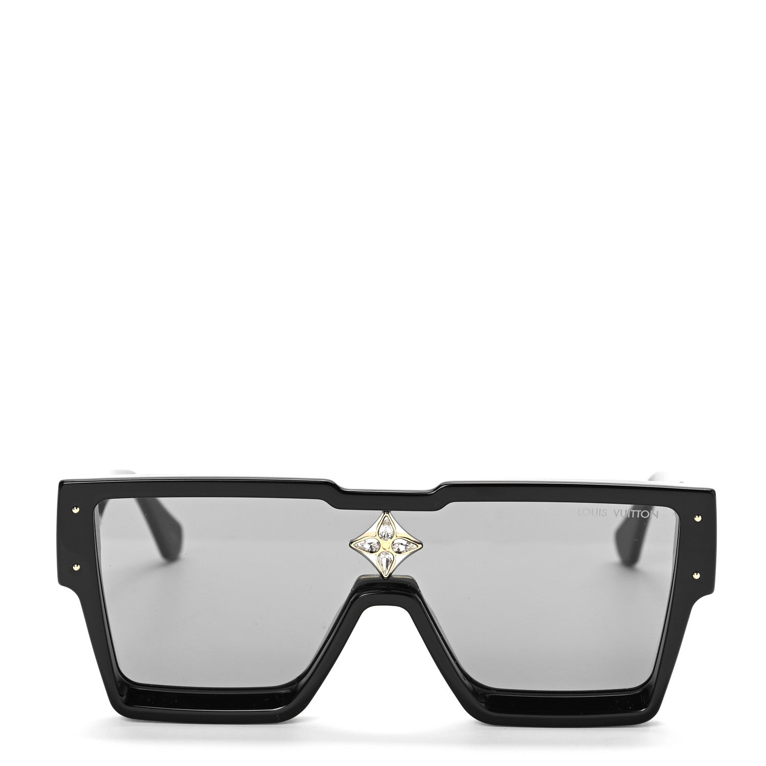Louis Vuitton Acetate Swarovski Crystal Cyclone Sunglasses Z1578W Black 2 of 8