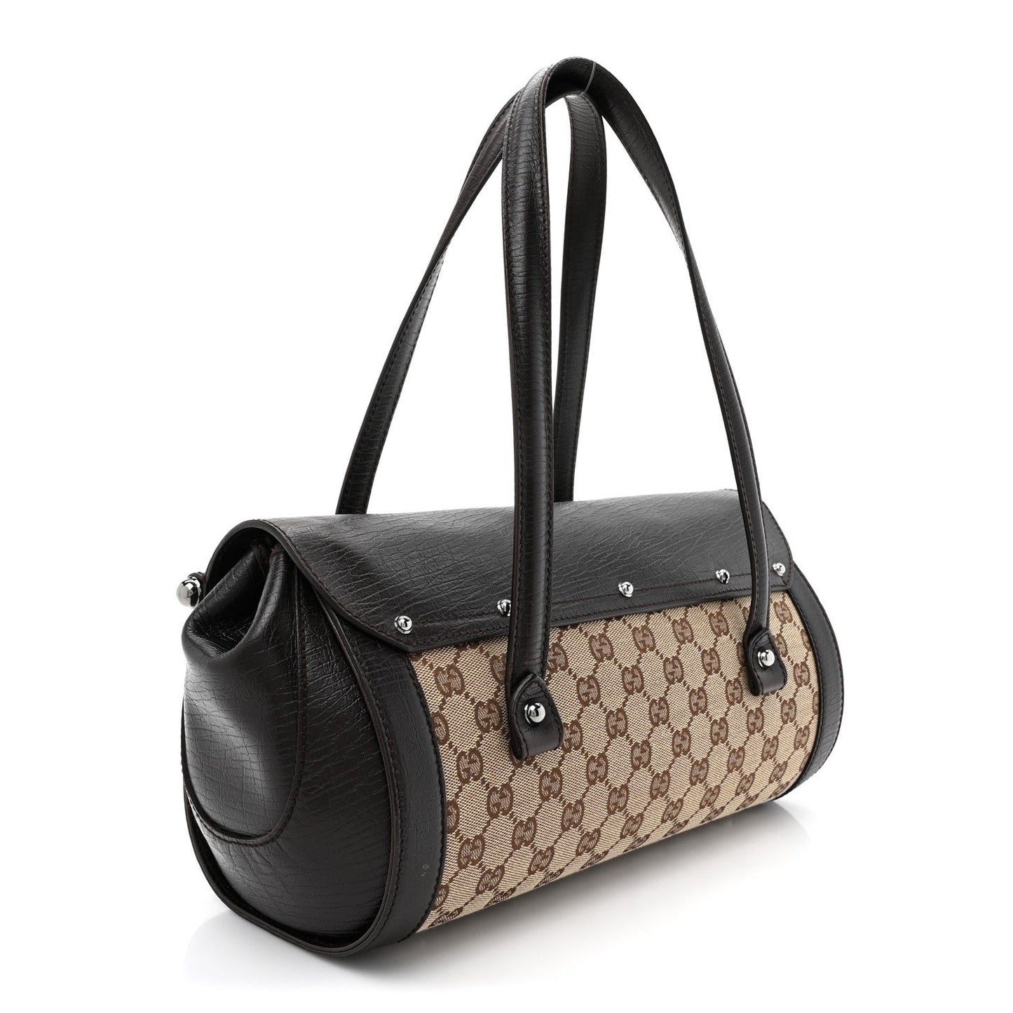 Monogram Bamboo Bullet Bag Dark Brown