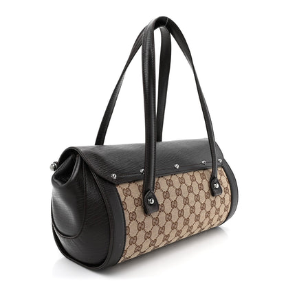 Gucci Monogram Bamboo Bullet Bag Dark Brown 2 of 5