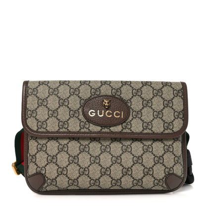 Gucci GG Supreme Monogram Neo Vintage Web Belt Bag Brown 1 of 11
