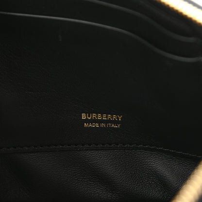 Burberry Smooth Calfskin Argyle Quilted Olympia Pouch Black 8 of 11