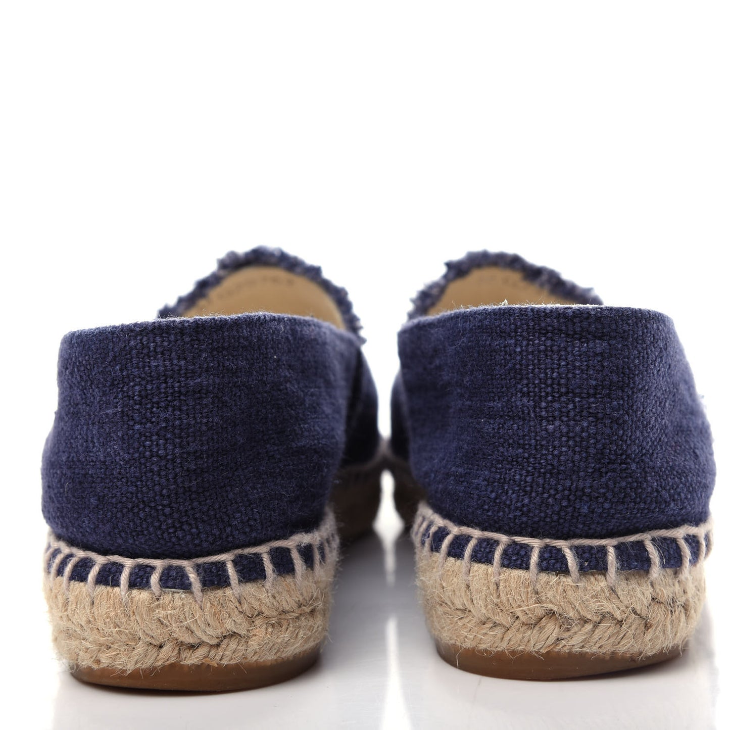 Denim Toile CC Espadrilles 38 Navy Black