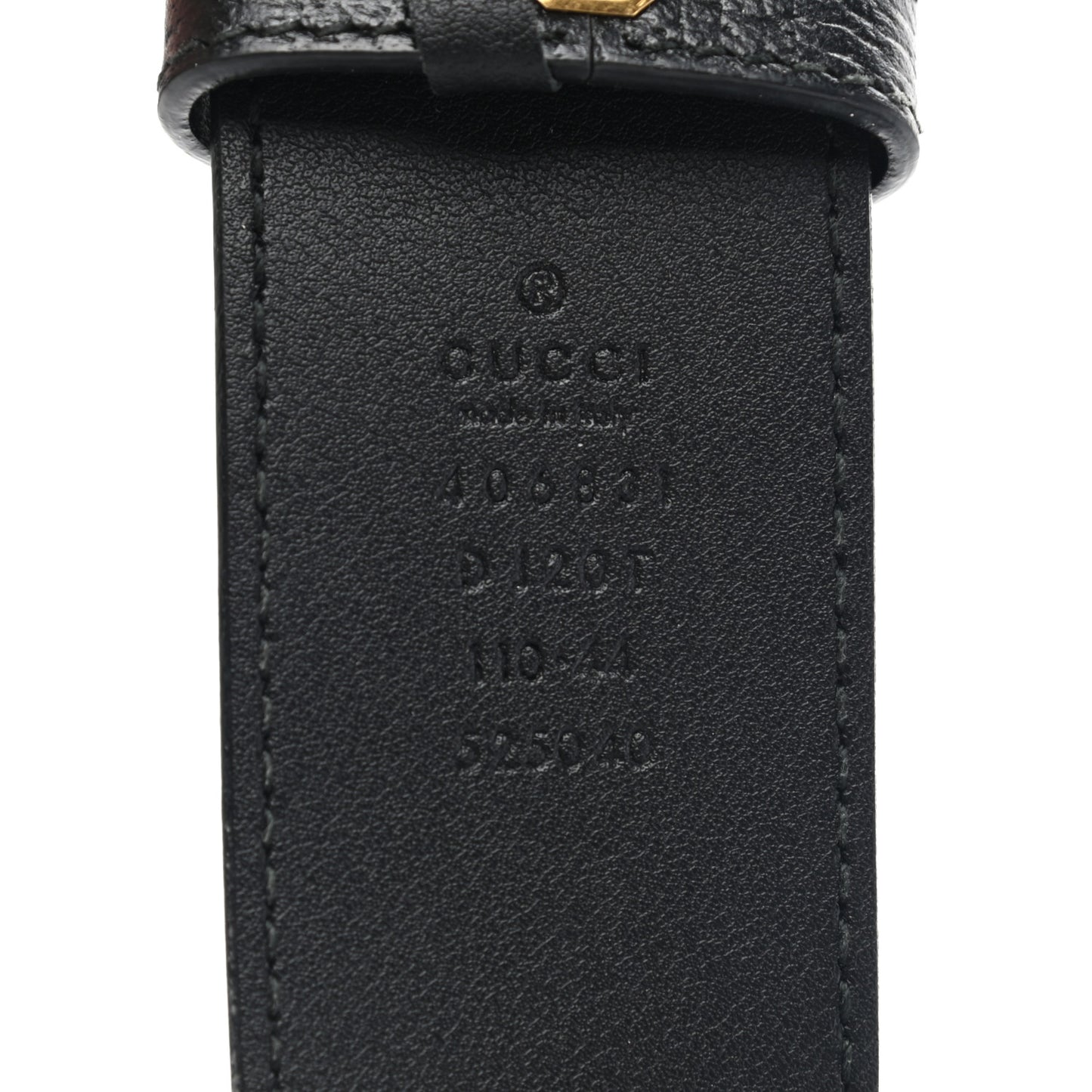 Textured Calfskin Double G 40mm Belt 110 44 Black