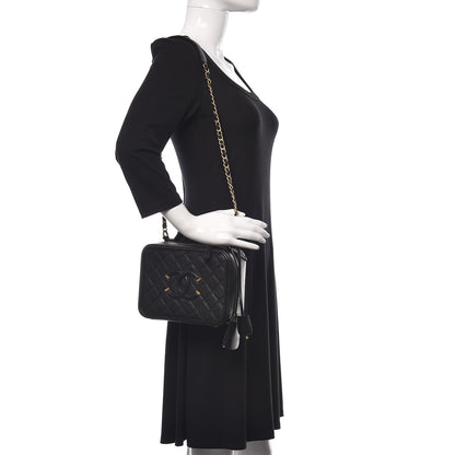 Chanel Caviar Quilted Medium CC Filigree Vanity Case Black 2 of 12