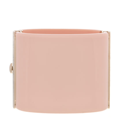 Chanel Resin Crystal CC Cuff Pink 3 of 5