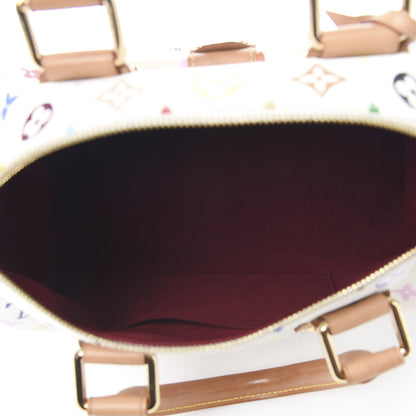 Louis Vuitton Monogram Multicolor Speedy 30 White 4 of 10