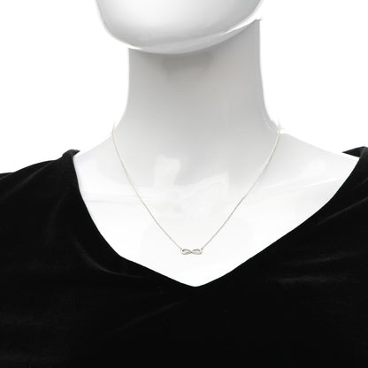 Tiffany Sterling Silver Mini Infinity Pendant Necklace 2 of 5