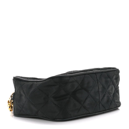Chanel Satin Quilted Tassel Camera Case Black 4 of 12
