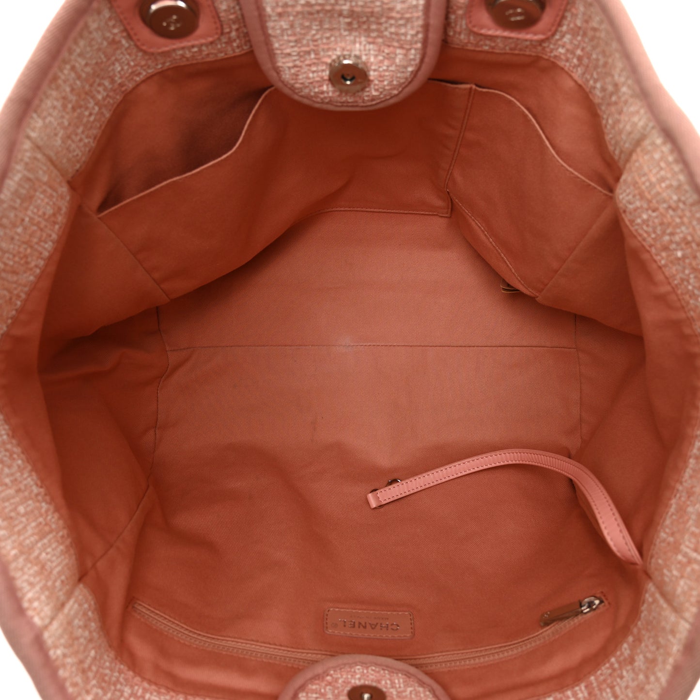Straw Lurex Large Deauville Tote Pink