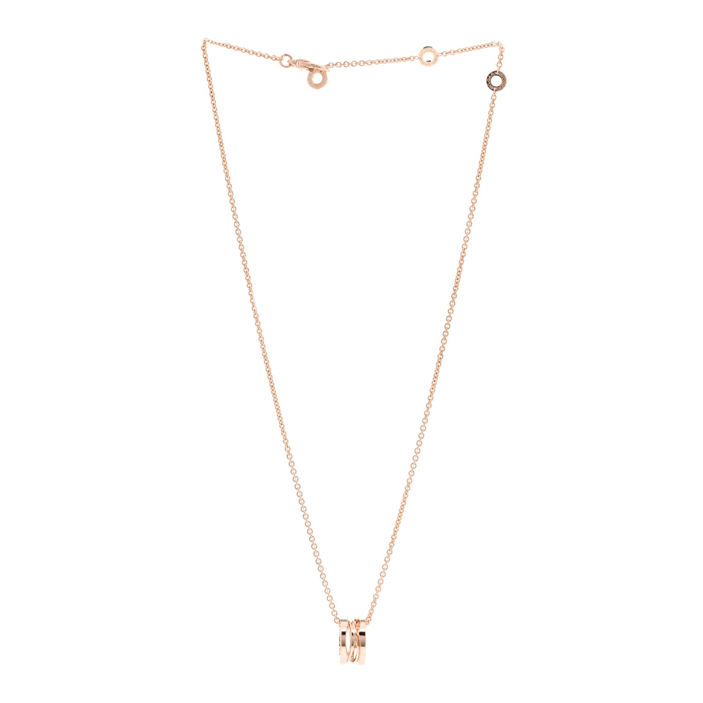 18K Rose Gold B.Zero1 Open Legends Pendant Necklace