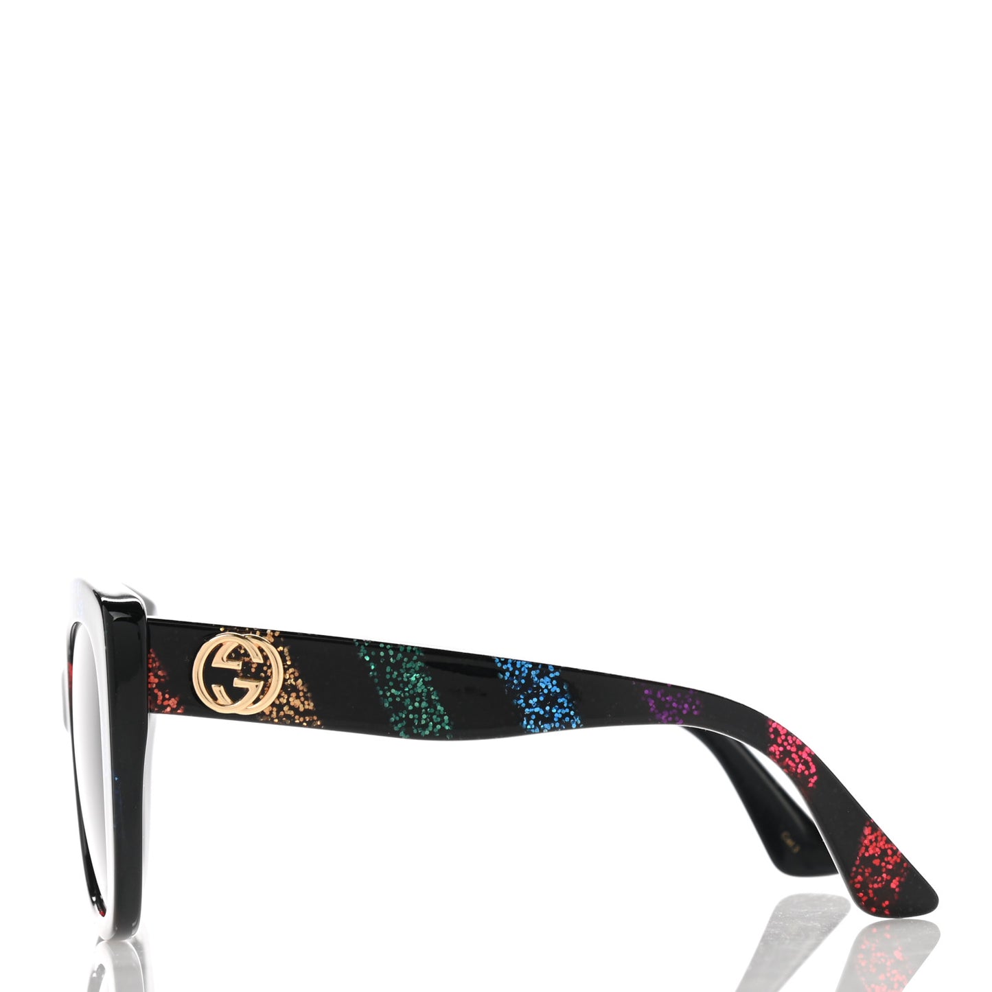Acetate Glitter Sunglasses GG0327S Black