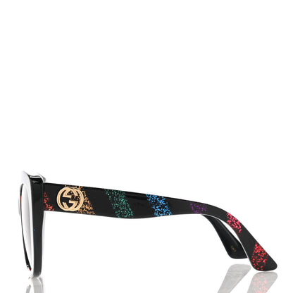 Gucci Acetate Glitter Sunglasses GG0327S Black 3 of 9