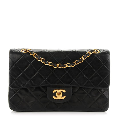 Chanel Lambskin Quilted Small Double Flap Black 1 of 10